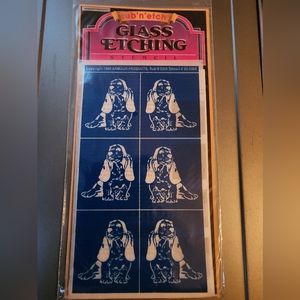 Armour Rub N Etch Stencil NWT Puppy